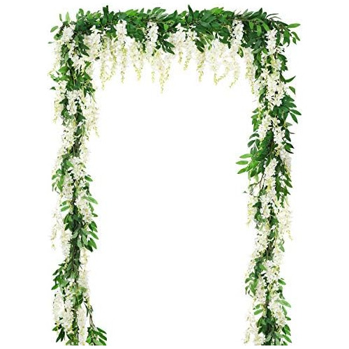 2pcs 6ft Piece Flores Artificiales Wisteria Garland Art...