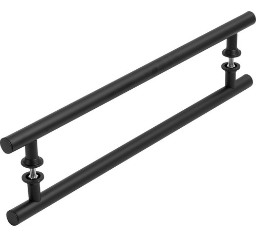 Puxador Preto Para Porta De Vidro E Madeira 40cm