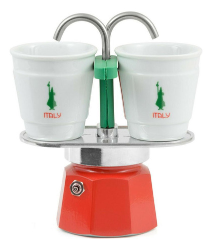 Cafetera Bialetti Set Mini Express 2 Cups Manual Italia