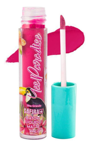 Batom Líquido Matte Nº 4 Ilha Grande Yes Paradise Safira 4ml