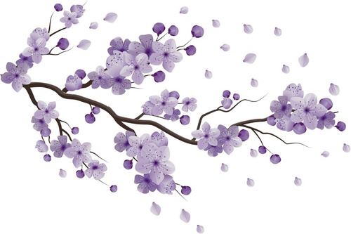 Imagen 5 de 8 de Vinilos Decorativos Pared Ramas, Flores