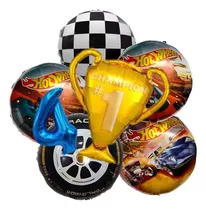 Comprar Set De Globos De Hot Wheels- Carreras- Copa Champion Hot Wheels Nro. 4