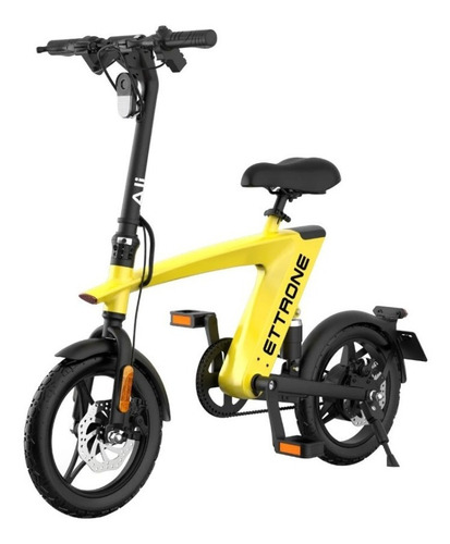 Bicicleta Eléctrica 250w Color Amarillo Ettrone