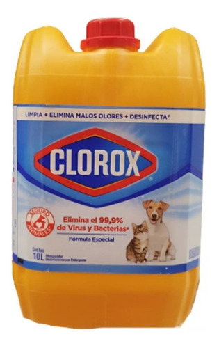 Detergente Clorox Mascotas 10 L