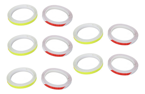 Pegatinas Reflectantes Para Bicicleta De Carretera, 10 Rollo