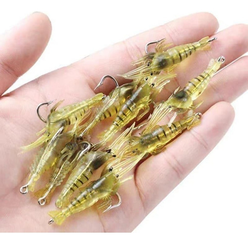20 Unidades, Iscas De Pesca Camaron Para Surfcasting Em Lagu