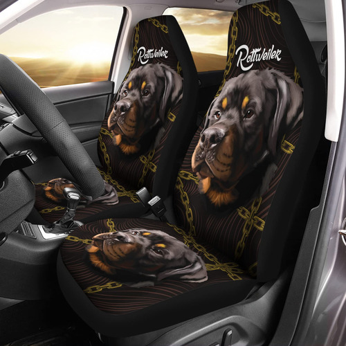 Bulopur Juego 2 Funda Asiento Coche Estampado Cadena Para