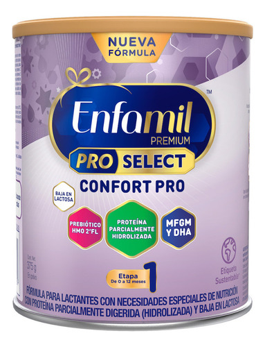 Enfamil Premium Proselect Confort Pro Etapa 1, Lata 375 Grs