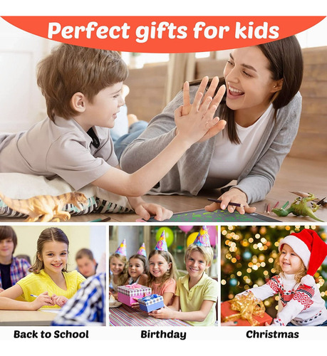 Cz 2 Pzas Pizarras Mágicas Lcd For Niños 8.5in Multicolor