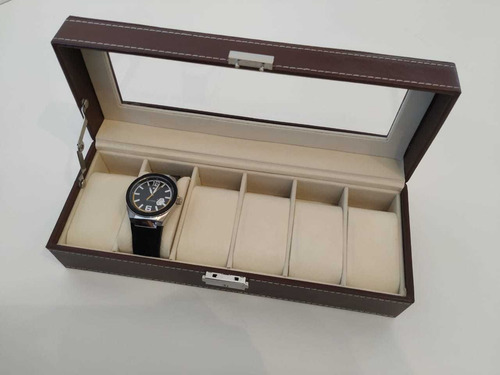 Imagen 2 de 9 de Estuche Caja Organizador Para 6 Relojes