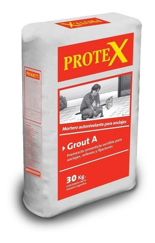 Protex Grout A X 30 Kg - Cemento Fluido Anclajes Grout