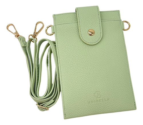 Cartera Para Dama Con Crossbody Ajustable Verde Claro Liso