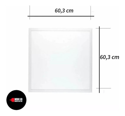 Panel Led Eco 40w 60,3 X 60,3cm. Want Pack 8 Und