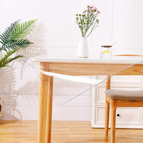 Wingcanto Protector De Mesa De Comedor Transparente 40x78...