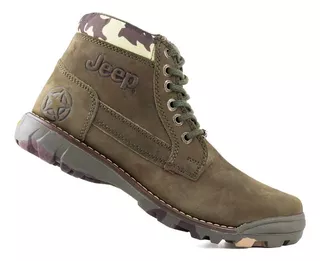 Jeep Botas Hiker Caballero Verde Militar 1950 Originales