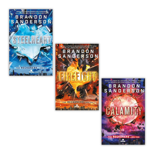 Pack Steelheart - Trilogía The Reckoners - Brandon Sanderson