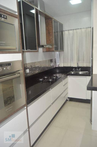 Cobertura Com 2 Dormitórios À Venda, 140 M² Por R$ 562.000,00 - Vila Pires - Santo André/sp - Co0162