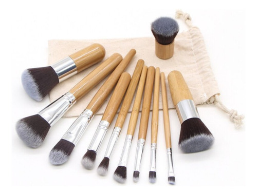 Sjx Brochas Maquillaje Madera Set De 11 Piezas Naked Zoeva