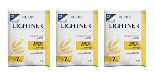 Lightner Gérmen De Trigo Pó Descolorante 20g (kit C/03)