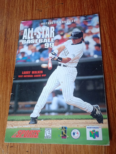 Manual All Star Baseball 99 Nintendo 64