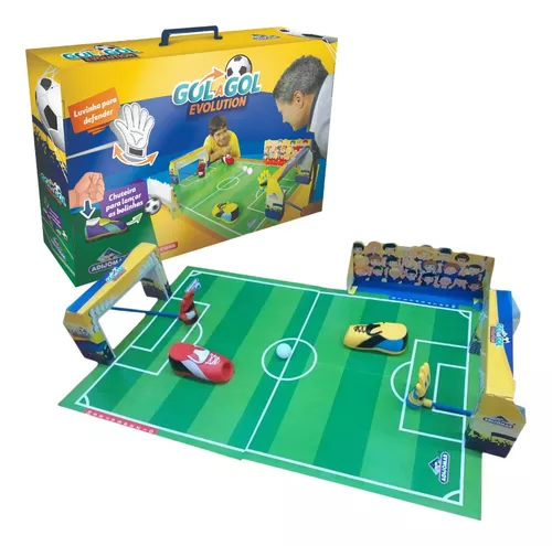 Jogo Futebol De Mesa Divertido Infantil 2 Chuteira E 2 Luva