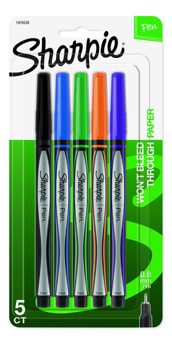 Sharpie Boligrfo Punta Fina (0.031 In) Color Surtido 5