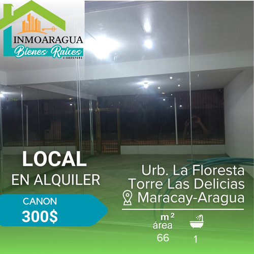 Local En Alquiler/ Urbanización La Floresta Edificio Torre Las Delicias Maracay/ Pg1112