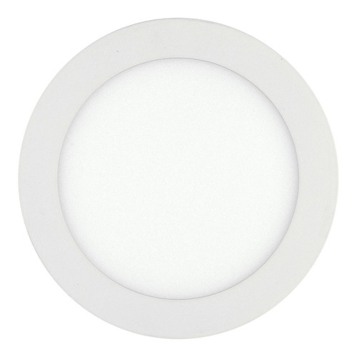 Panel Led Luz Blanca 12w Redondo Aluminio Policarbonato 720l