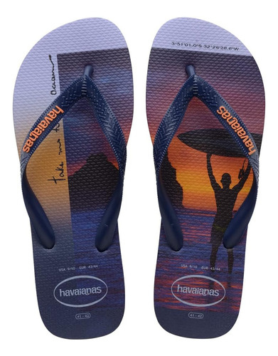 Ojotas Havaianas Hype Surf Estampadas Hombre Varios - Cuot