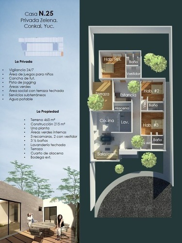 Imagen 7 de 9 de Preventa De Casa De Un Piso En Privada Zelena