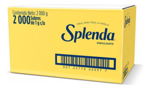 Endulzante Splenda X 2000 Unidades