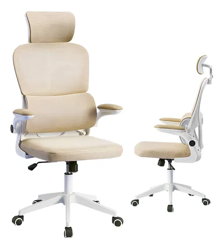 Cadeira De Escritório Confort Ergonômico Apoio De Lombar Cor Amar...