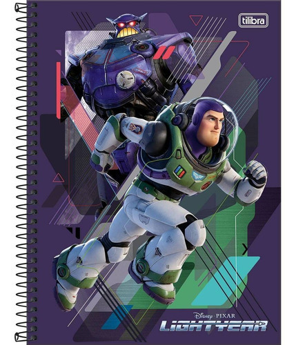 Caderno Buzz Lightyear E Zurg Universitário 1 Matéria 80f