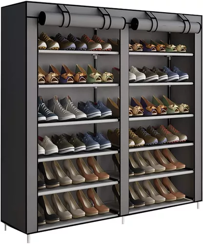 Zapatera Closet Organizador Zapatos 36 Pares Compartimientos Ropa Cafe