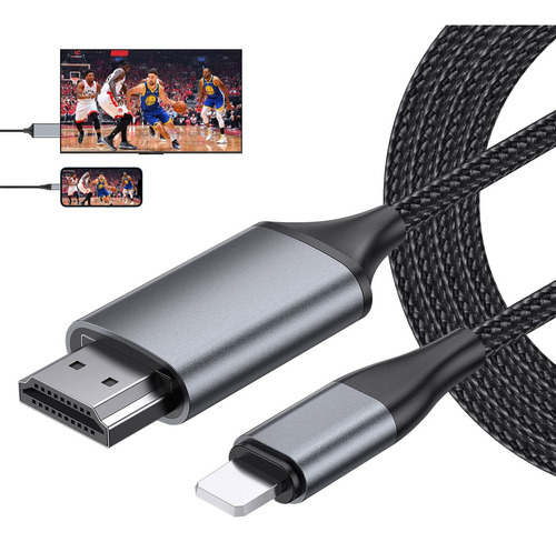 Cable Hdmi Para iPhone A Tv, Monitor, Proyector, Adaptador D