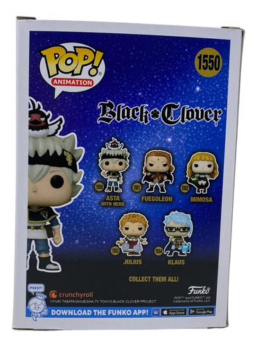 Black Clover Asta Con Nero Funko Pop #1550