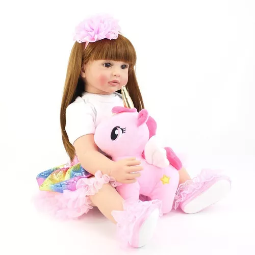 KEIUMI Boneca Bêbe Reborn Original 60cm Realista Linda Princesa Sapatinho  Ursinho Cabelo Longo Castanho Corpo Tecido Membro Siliconado Barato Mercado  Livre Revender Natal Black Friday Fortaleza Ceará São Paulo Brasilia -  AliExpress