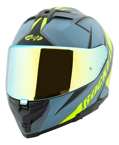 Casco Integral Joe Rocket Rkt210 Reactor + Mica Iridium Azul Marino Lisa L