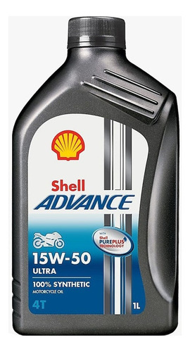 Oleo De Motor Shell Advance 15W-50 Ultra 4 tempos 1L