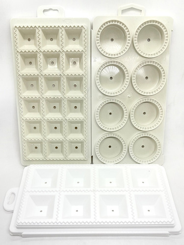 Imagen 2 de 5 de Set Pasta X 3 Moldes Sorrentinos Ravioles Raviolón 25,5x13,5