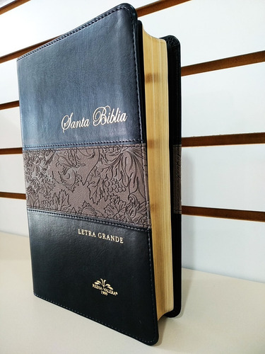 Biblia Rvr1909 (antigua) Letra Grande Imitación Piel Negro