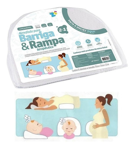 Almohada Para Vientre Embarazadas Y Anti Reflujo Para Bebés