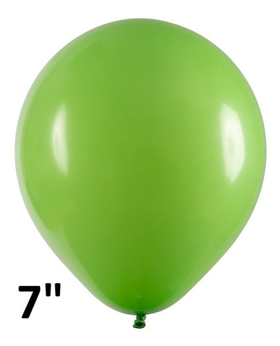 Balão Redondo 7 Diversas Cores 50 Unidades Art Latex Cor Verde-lima