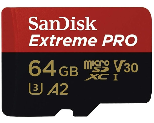 Microsd Sandisk 64gb Extreme Uhs-i U3 4k, A2 Original