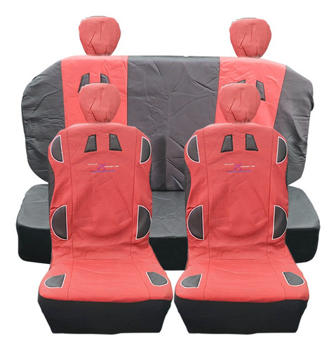 Cubre Asiento Auto Rojo Tunning