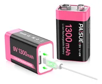 Comprar Baterías Recargables De 9 V, Baterías De Iones De Litio D.