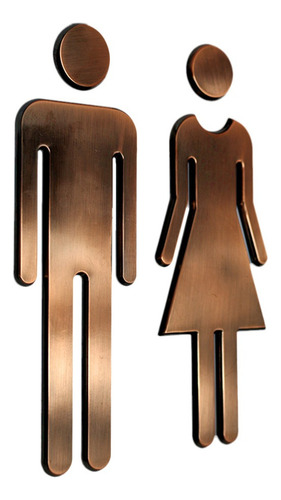 2x Hombre Y Mujer Set Wc Aseo Baño Aseo Señales De Puerta