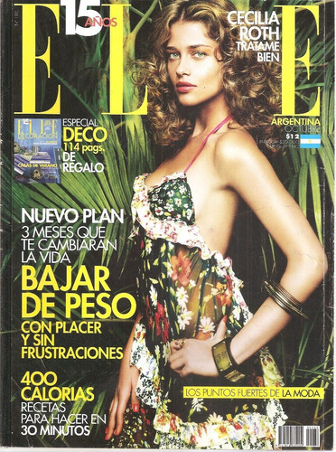 Revista Elle Nº 186 Especial 15 Años Octubre 2009