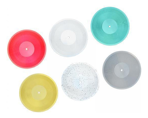 2 X 6x 1:6 Mini Discos Modelo Mini Discos De Vinilo Claro