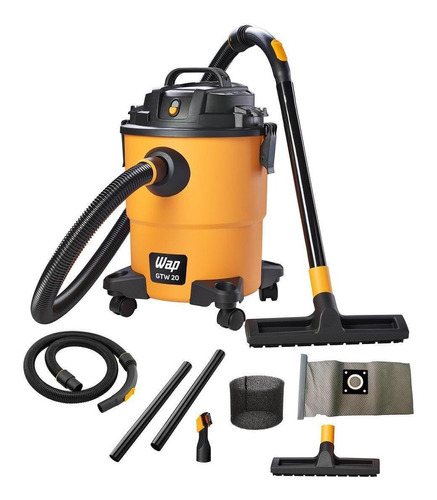 Aspirador De Pó E Água Wap Gtw 20 1600w 127v Amarelo E Preto